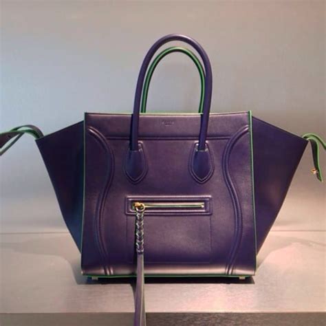celine phantom blue green
